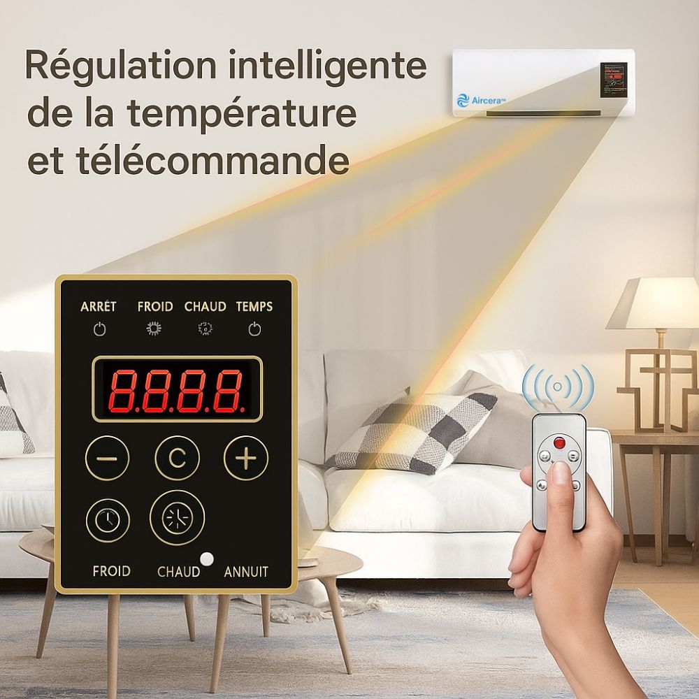 🔥Climatiseur 2-en-1 Intelligent – Climatisation Chaud/Froid avec Télécommande + Cadeaux GRATUITS ! Stock Limité